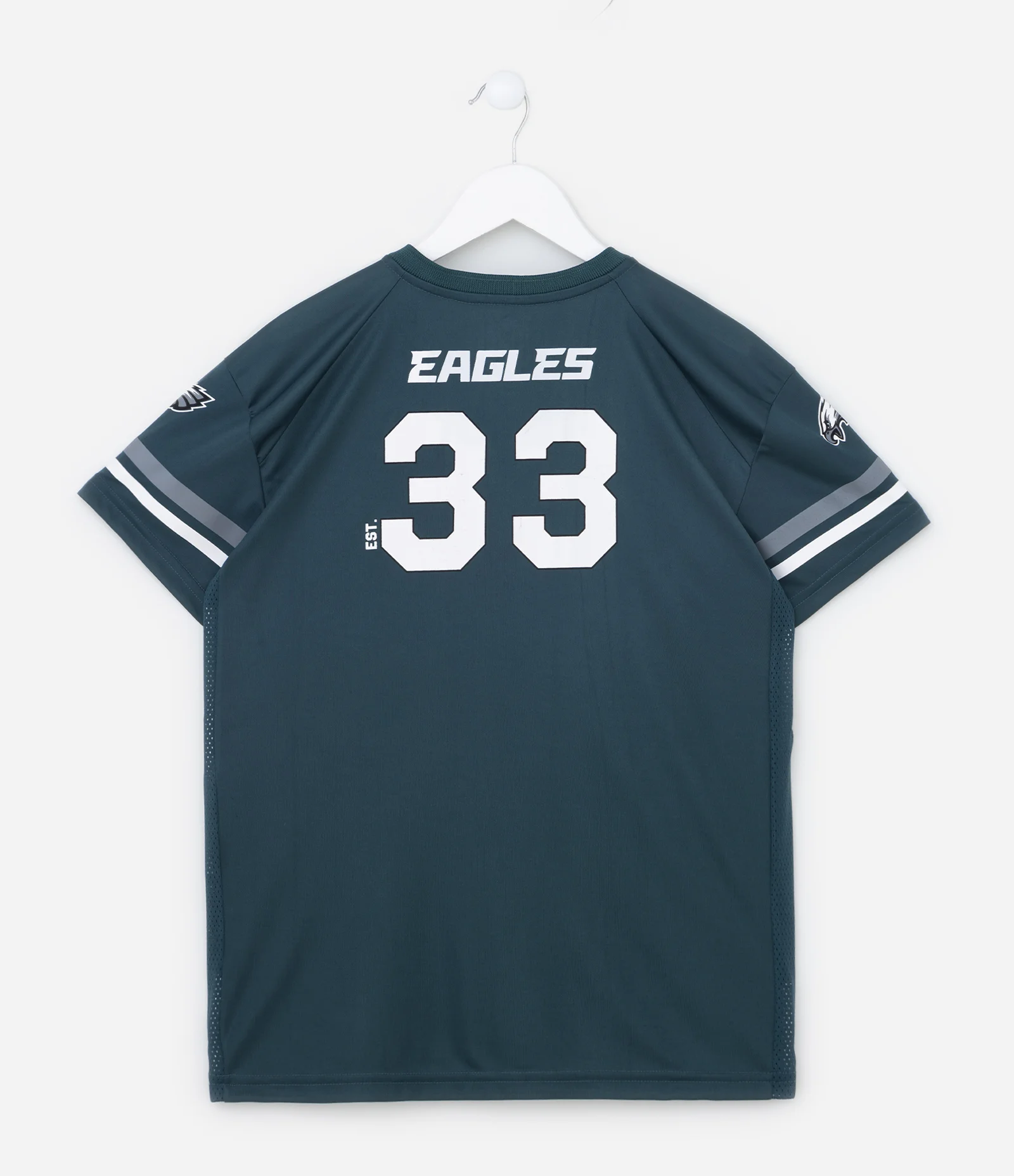 Camiseta Infantil com Estampa NFL Eagles 33 - Tam 5 a 14 Anos Verde 2