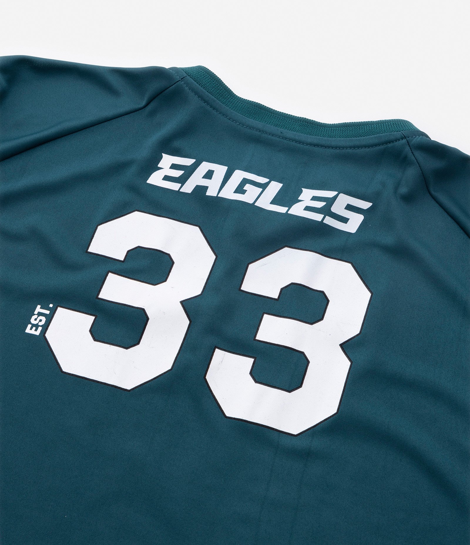 Camiseta Infantil com Estampa NFL Eagles 33 - Tam 5 a 14 Anos Verde 6