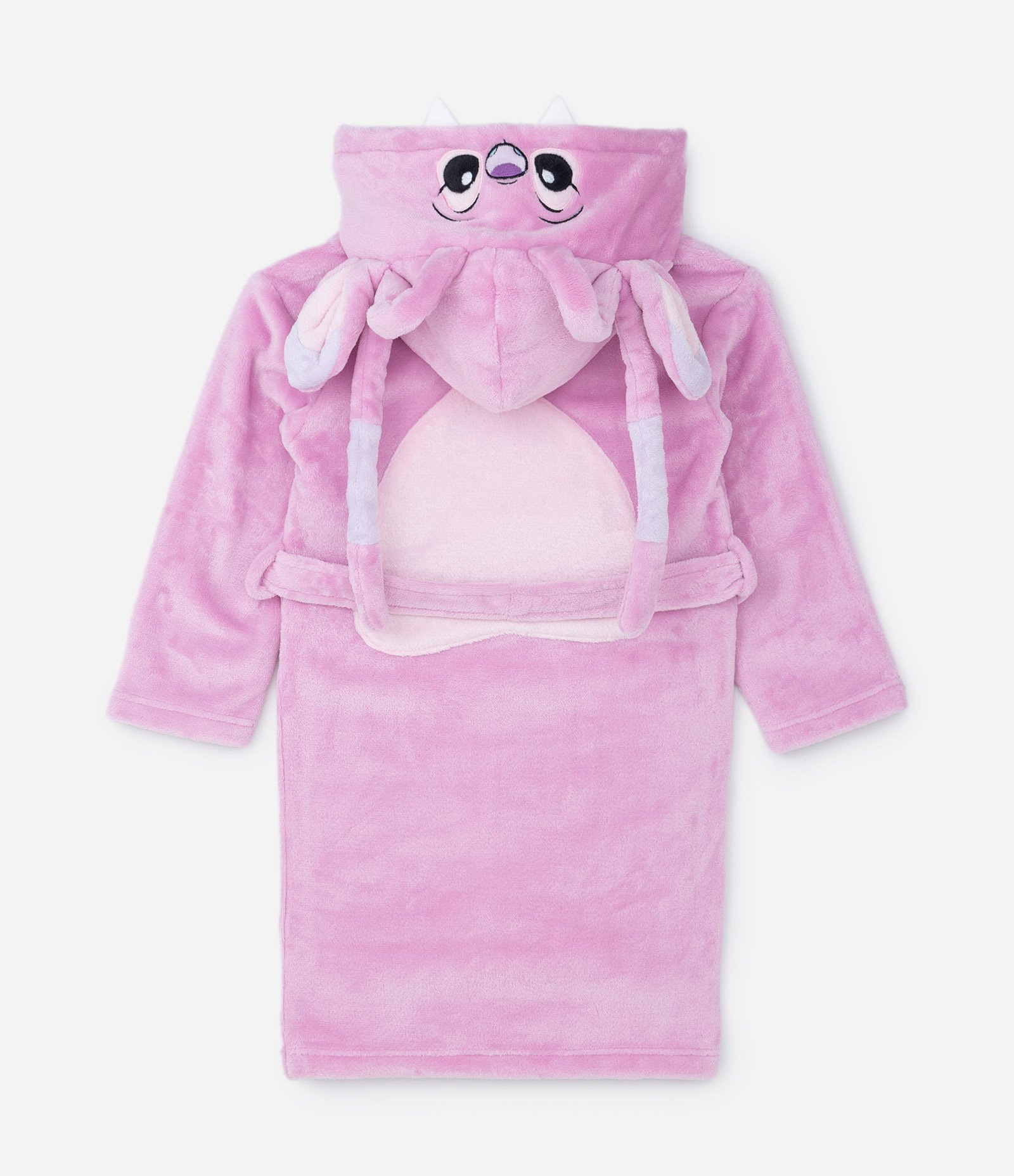 Roupão Infantil em Fleece com Capuz e Estampa Angel - Tam 5 a 16 Anos Rosa 2
