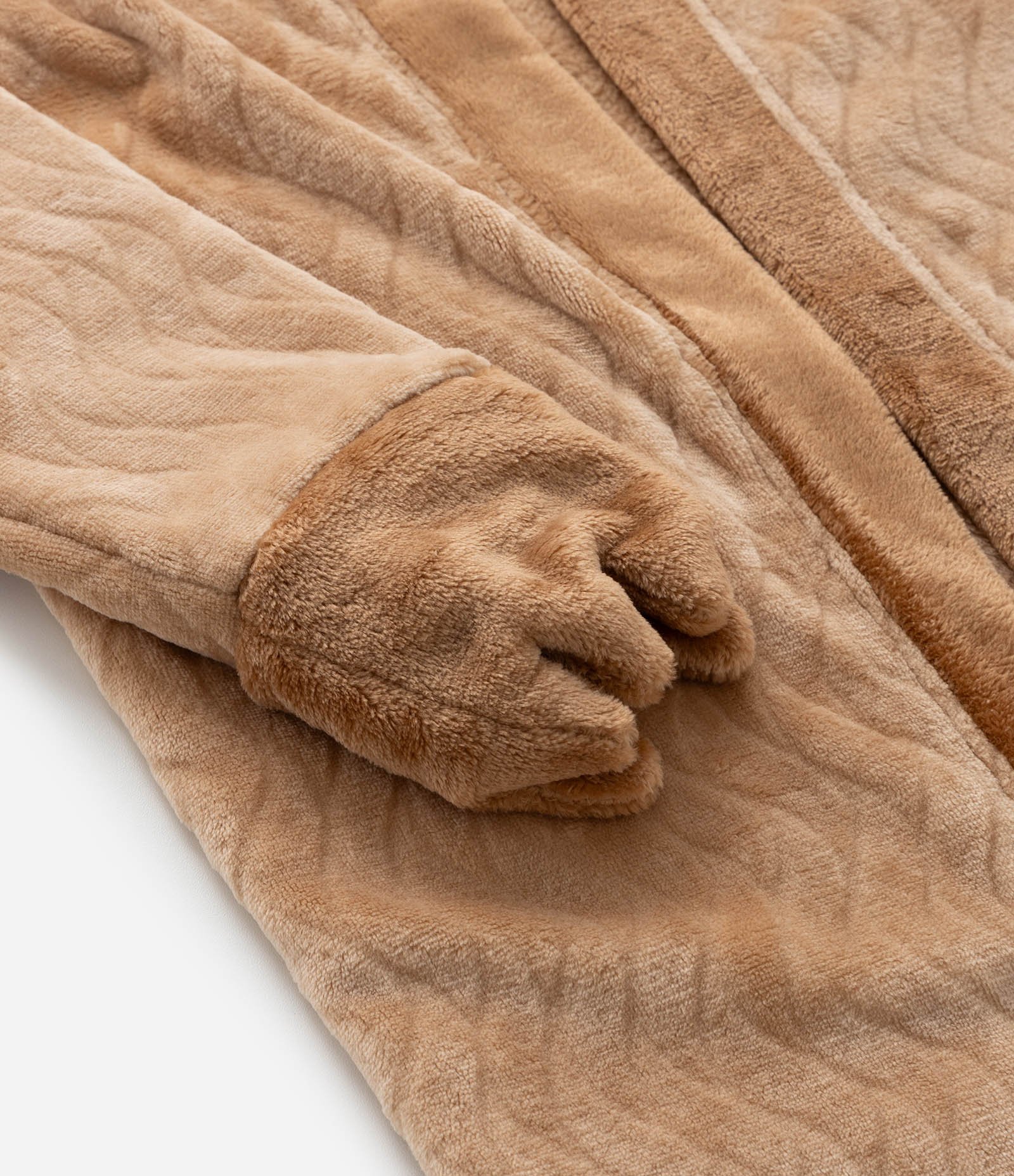 Roupão Infantil Quentinho com Bordado de Capivara - Tam 3 a 12 Anos Marrom 3