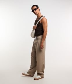 Calça Wide Alfaiataria com Cós Cueca