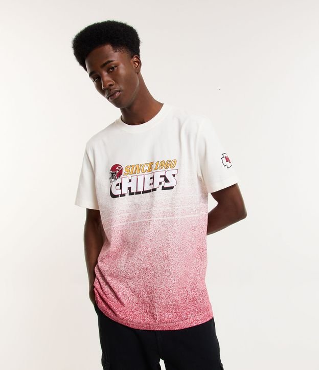 Camiseta Comfort em Algodão com Estampa NFL Chiefs