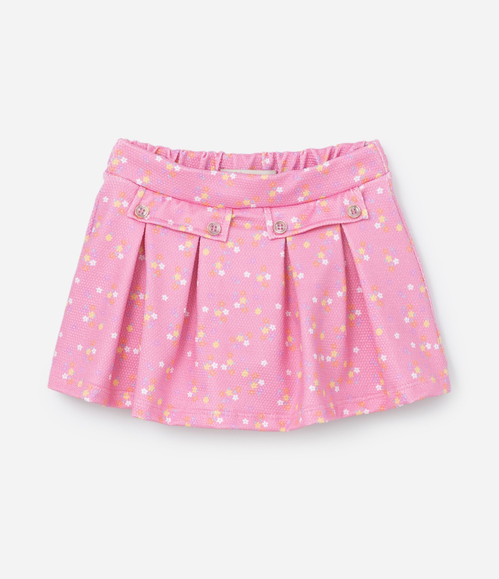 Conjunto Infantil Texturizado com Babadinhos - Tam 1 a 5 Anos Branco/Rosa 8