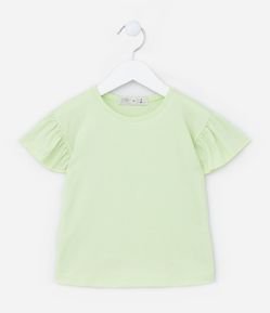 Blusa Infantil com Babadinho na Manga - Tam 1 A 5 anos