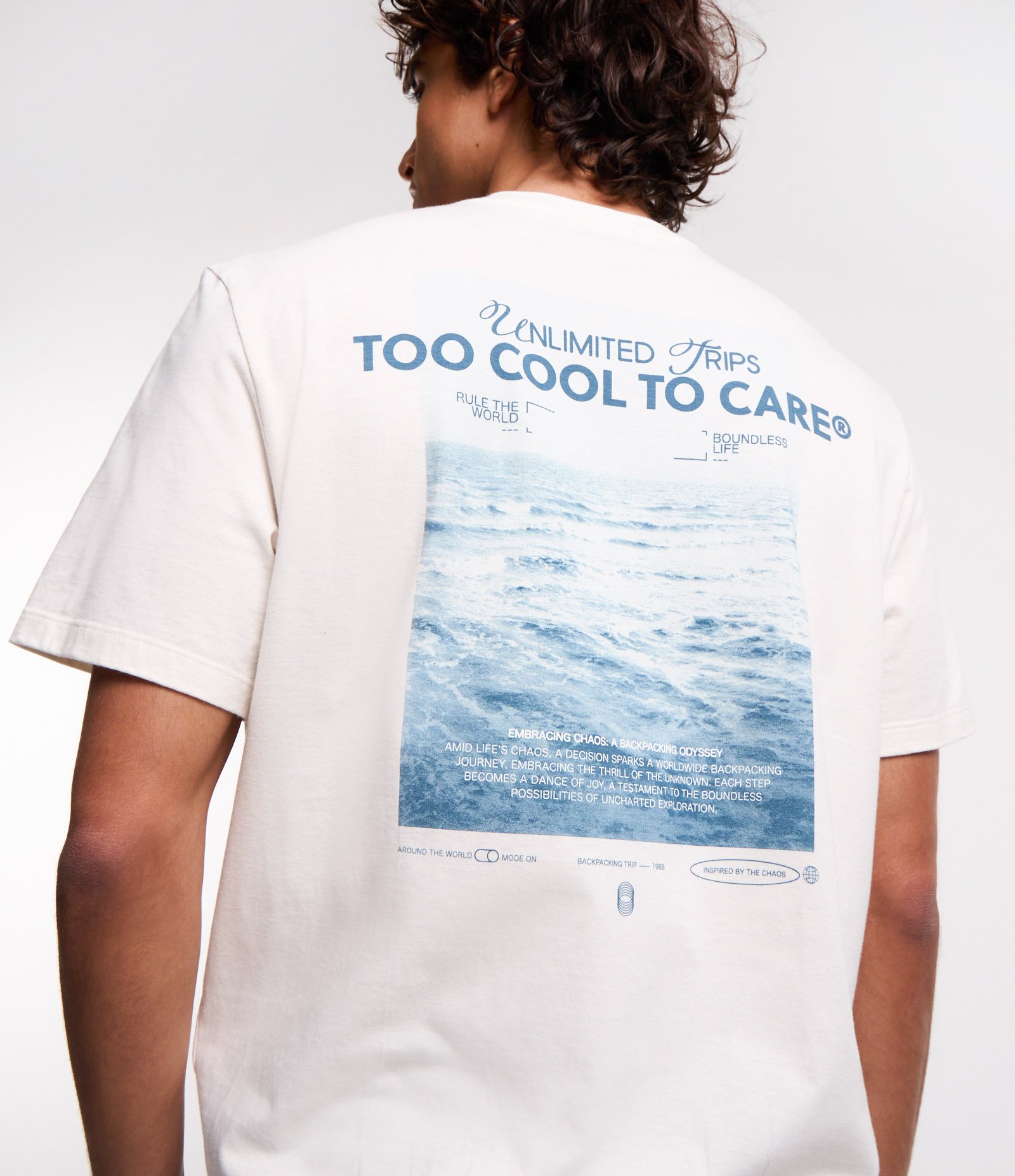 Camiseta Comfort em Algodão com Estampa Photoprint Branco 1