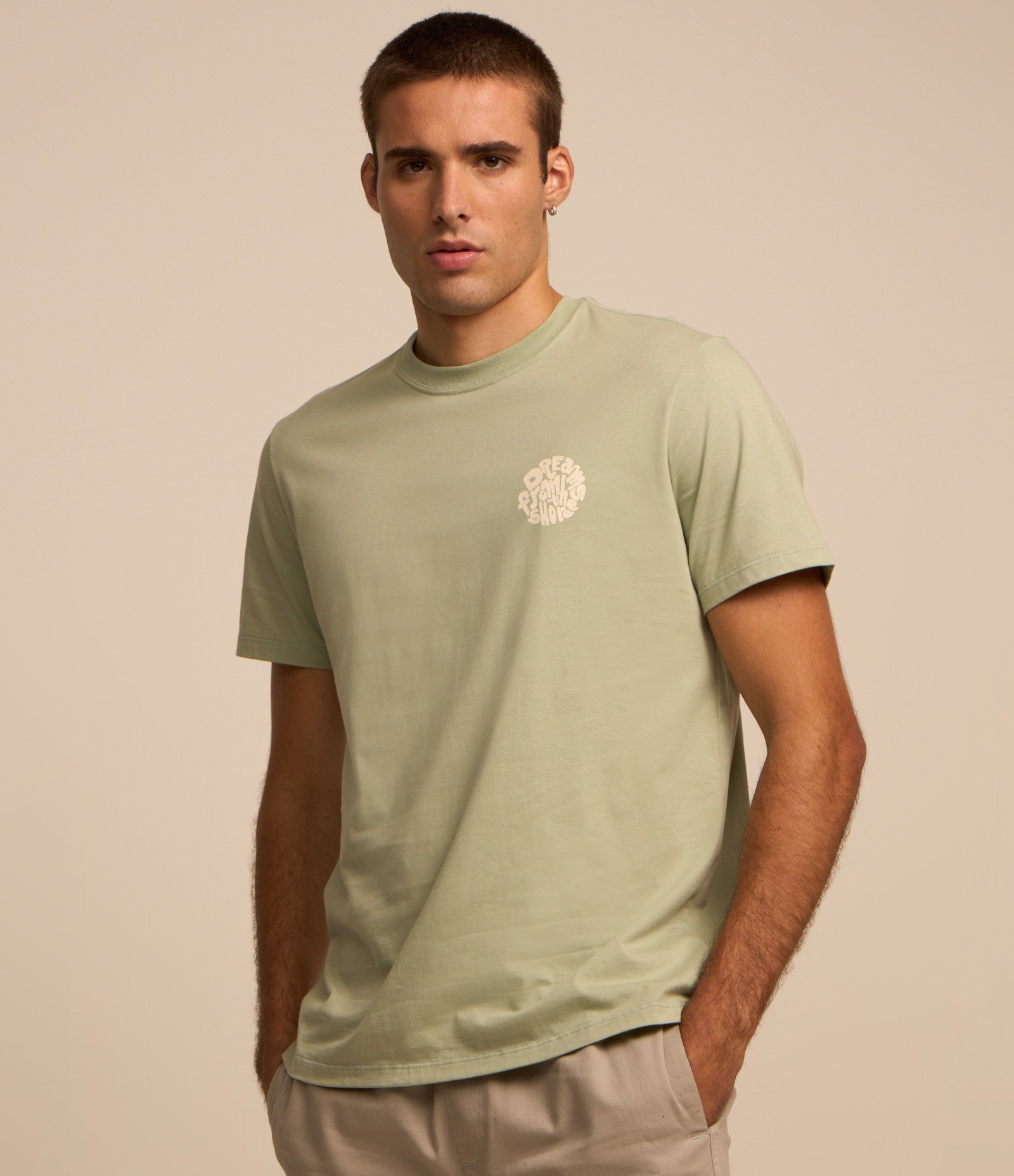 Camiseta Comfort com Estampa Dreams From The Shore Verde 3