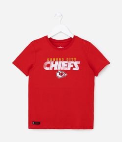 Camiseta Infantil com Estampa NFL Chiefs Kansas City - Tam 5 a 14 Anos