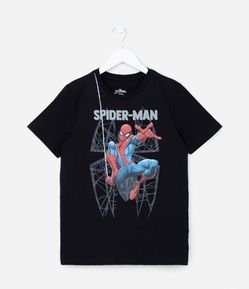 Camiseta Infantil com Estampa do Homem Aranha - Tam 4 a 12 anos
