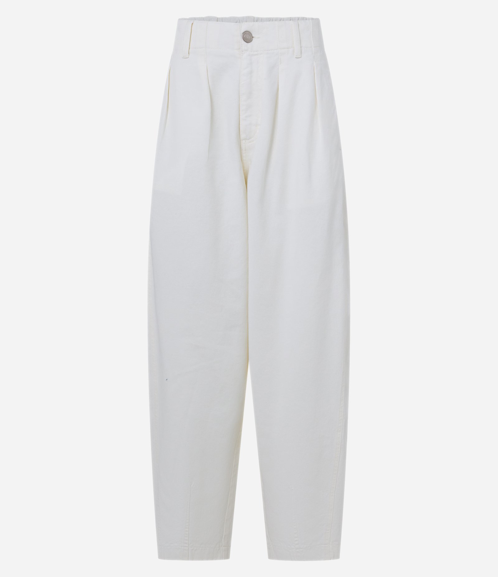 Calça Slouchy em Jeans com Cós Elástico Off White 5