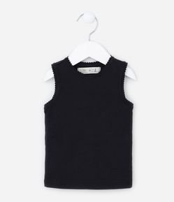 Regata Infantil em Ribana com Bordinha Nuvem - Tam 1 a 5 Anos