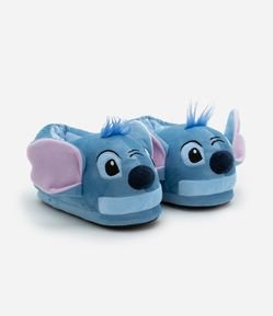 Pantufa Infantil Fechada em Fleece Bordado Stitch - Tam 29 ao 36