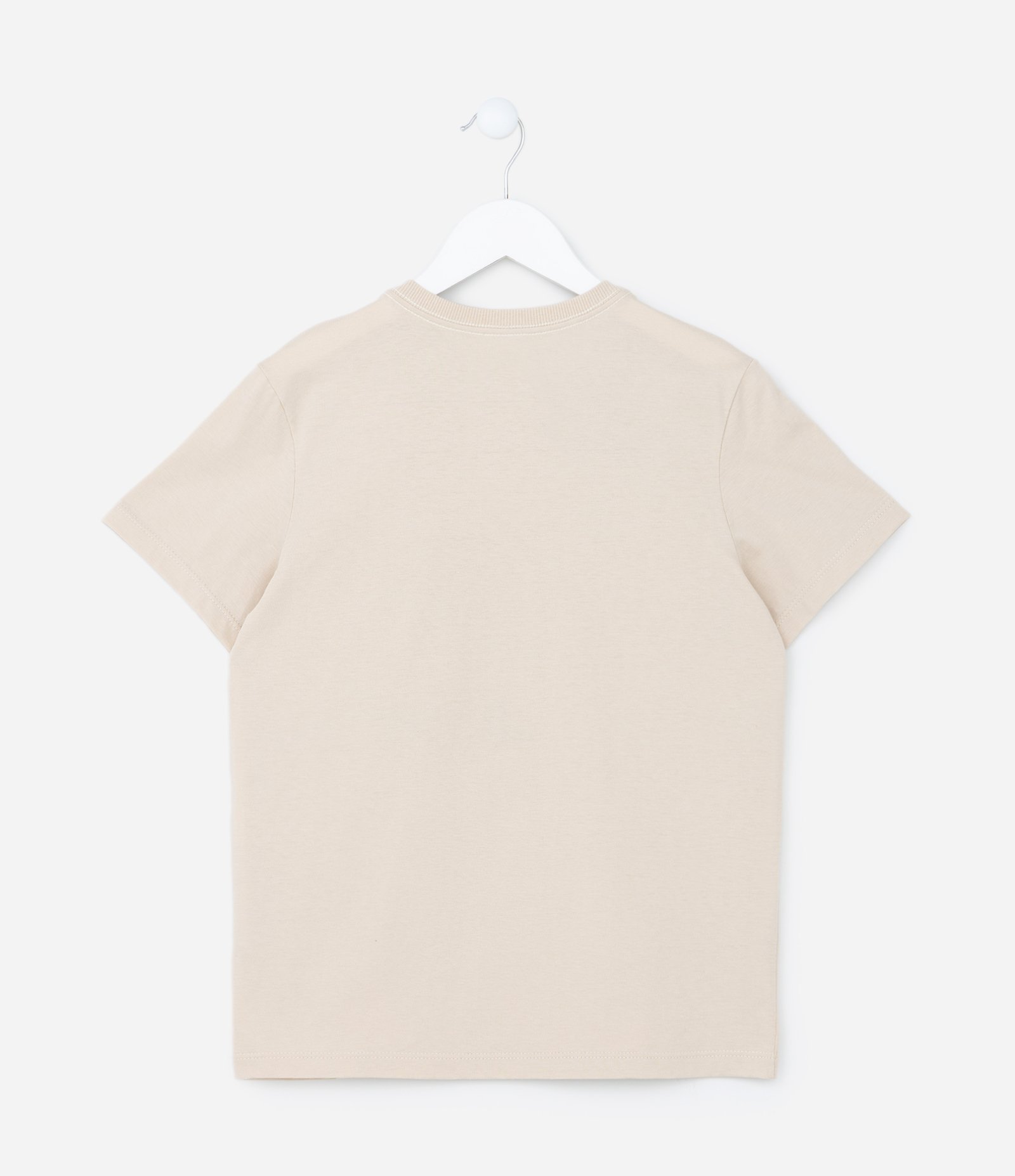 Camiseta Infantil com Bolsinho de Zíper e Estampa Playstation - Tam 5 a 14 anos Bege 2