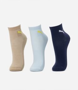 Kit 03 Meias de Cano Curto Puma