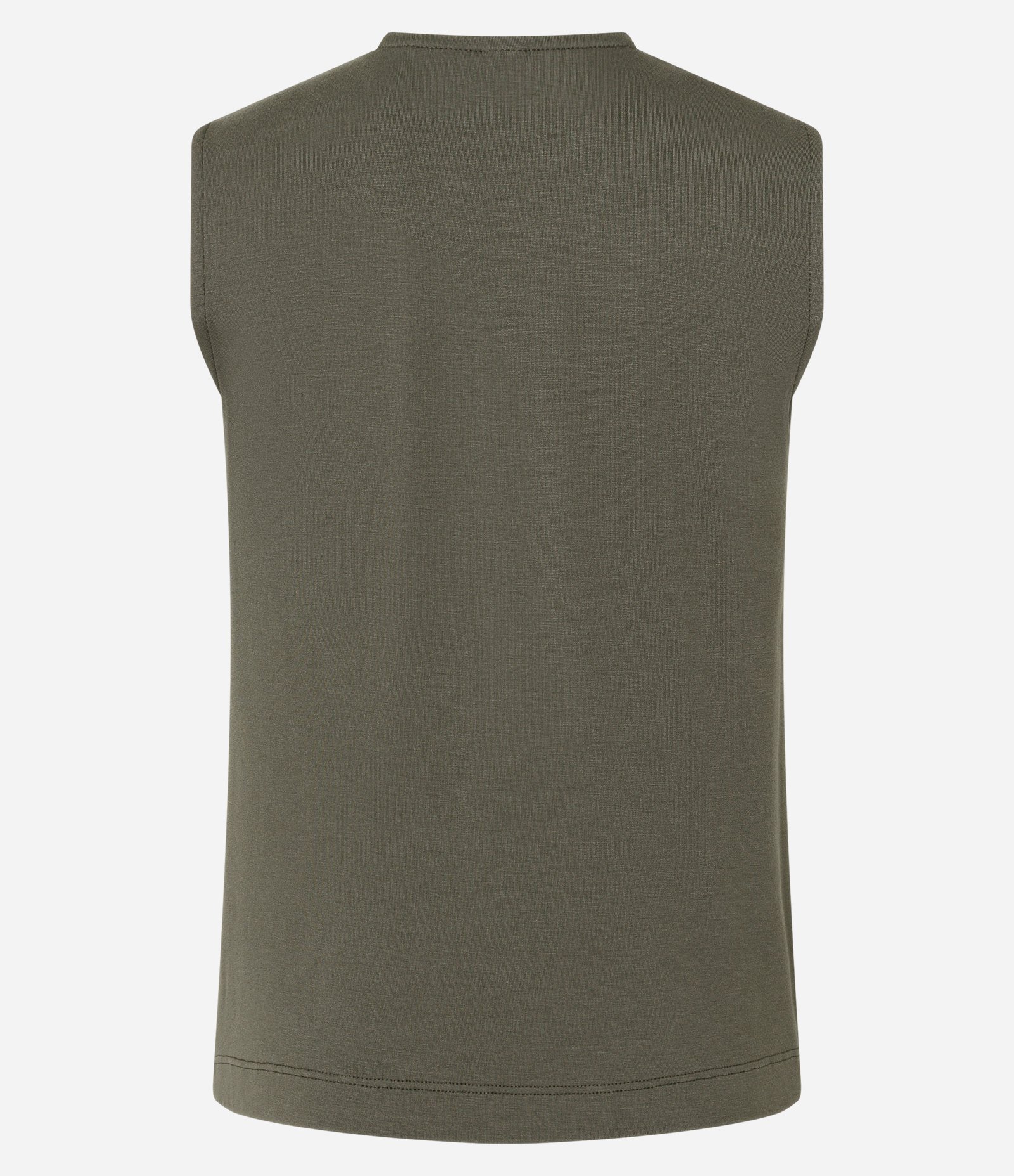 Blusa sem Manga em Viscose com Detalhe Texturizado na Gola Verde 6