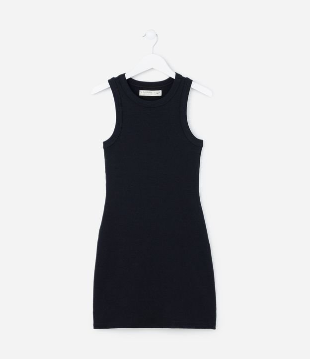 Vestido Canelado Infantil - Tam 5 a 14 anos