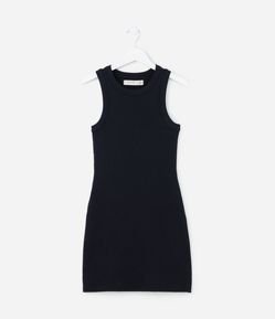 Vestido Infantil Canelado em Algodão - Tam 5 a 14 anos