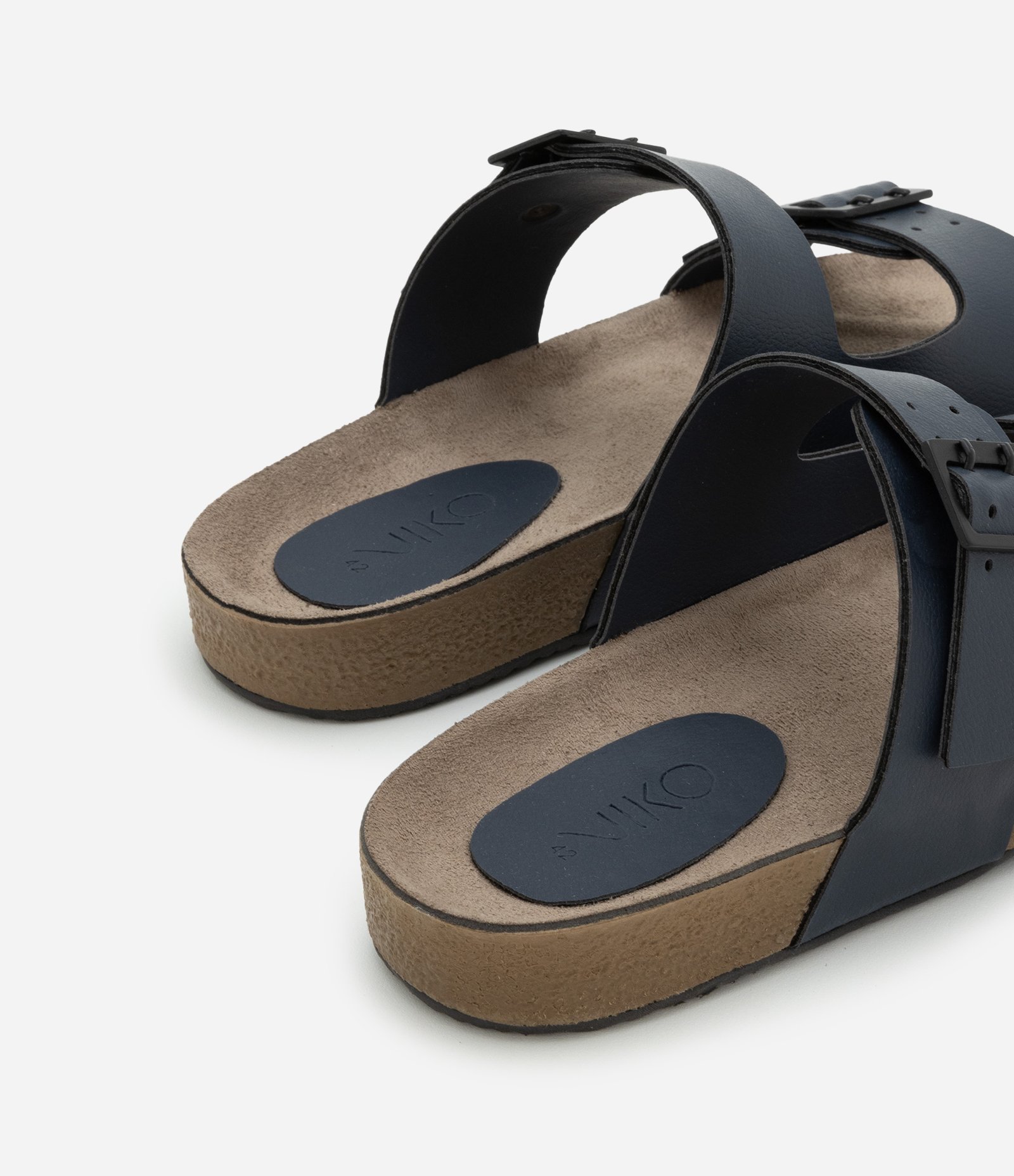 Sandália Slide em Pu com Tiras e Fivelas 3