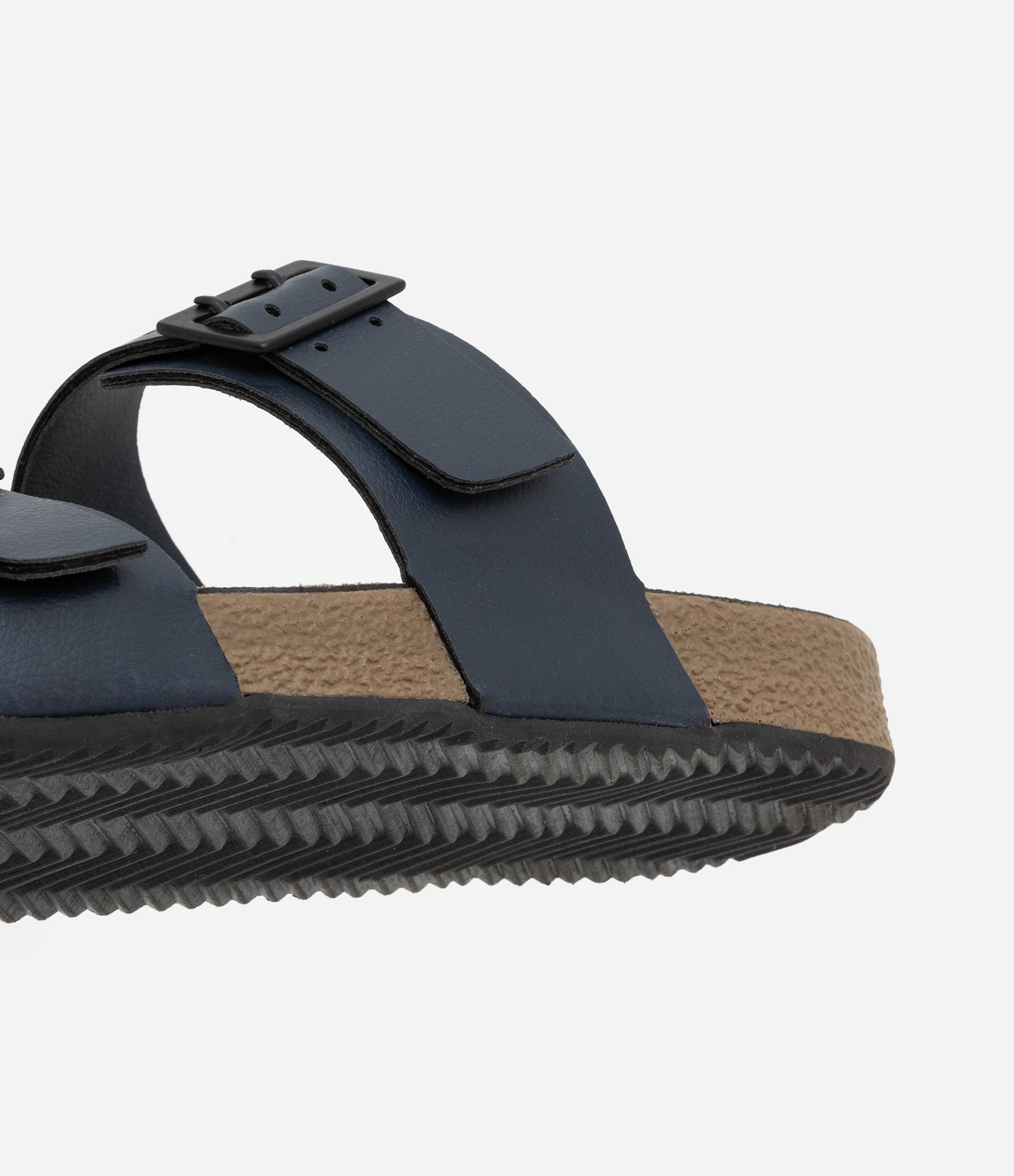 Sandália Slide em Pu com Tiras e Fivelas 4