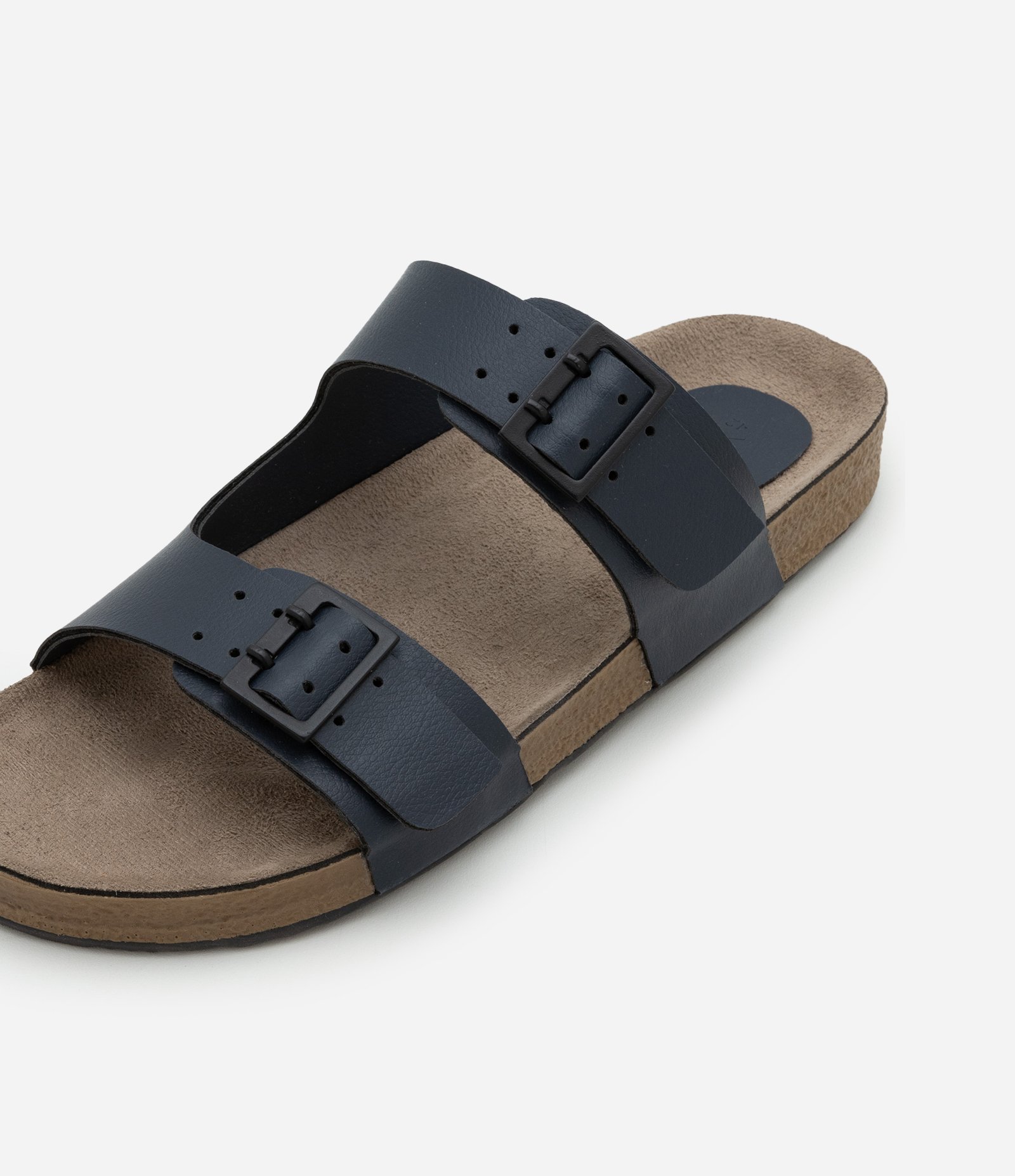 Sandália Slide em Pu com Tiras e Fivelas 5