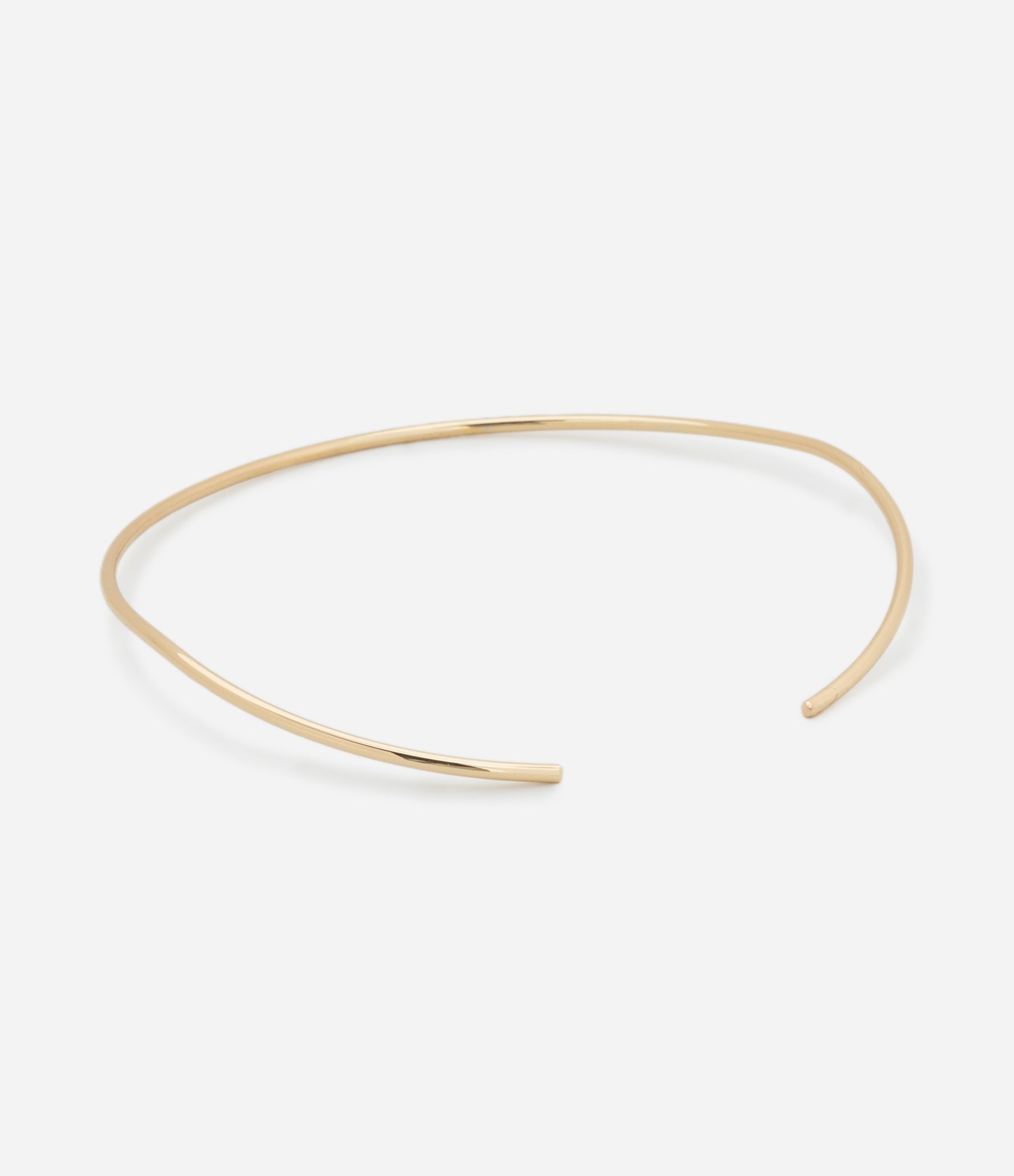 Gargantilha Anatômica Rígida em Metal Dourado 1