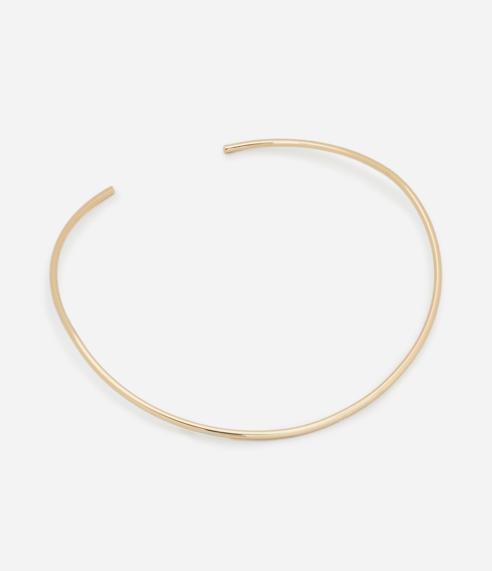Gargantilha Anatômica Rígida em Metal Dourado 2