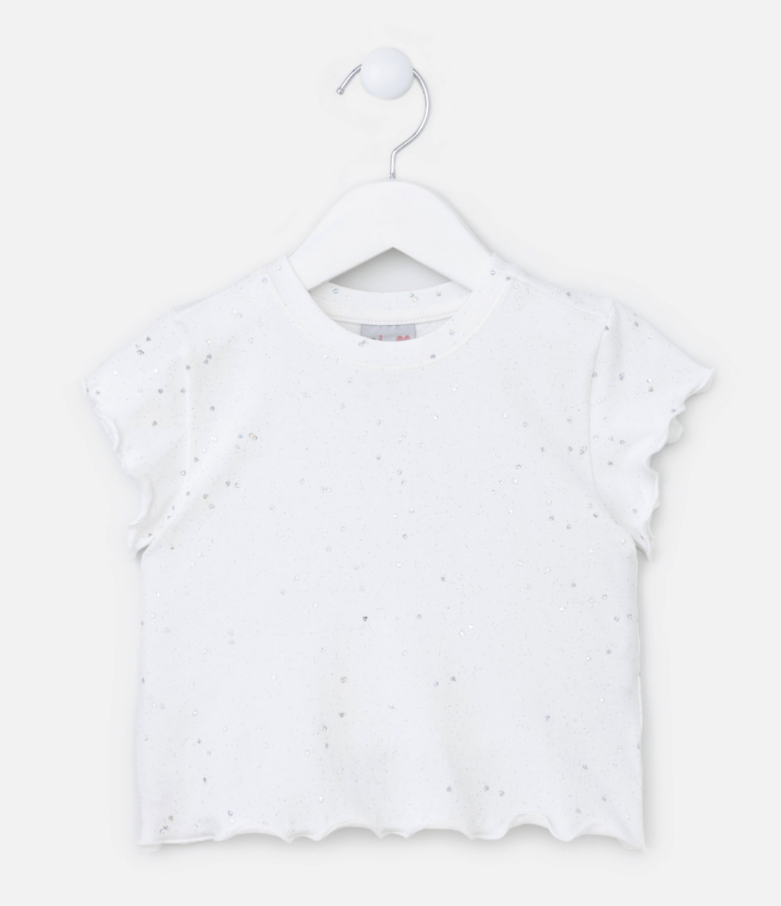 Blusa Infantil em Cotton com Brilhinhos - Tam 1 a 5 Anos 1