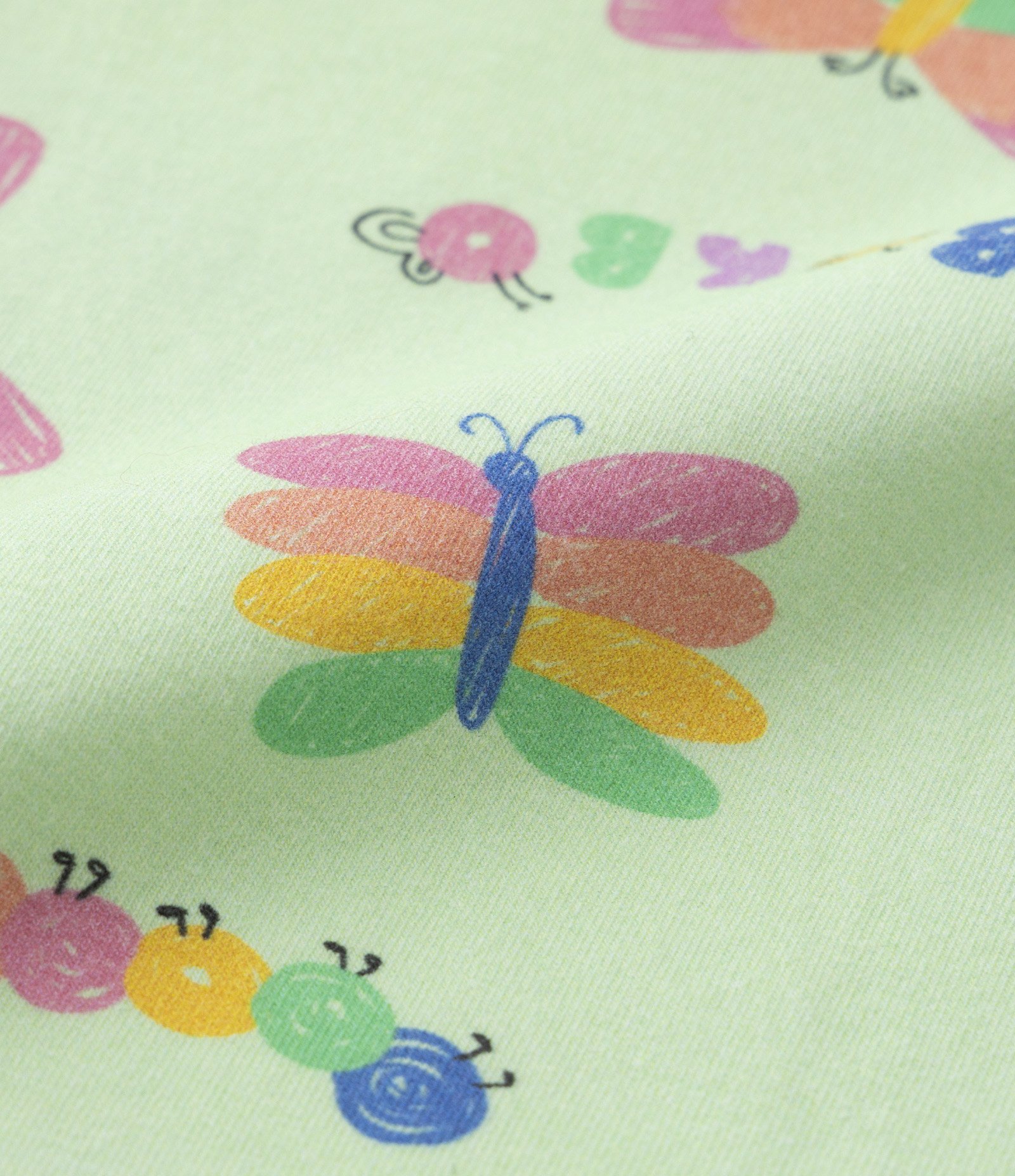 Regata Infantil com Estampa de Borboletas - Tam 1 a 5 Anos Verde 3