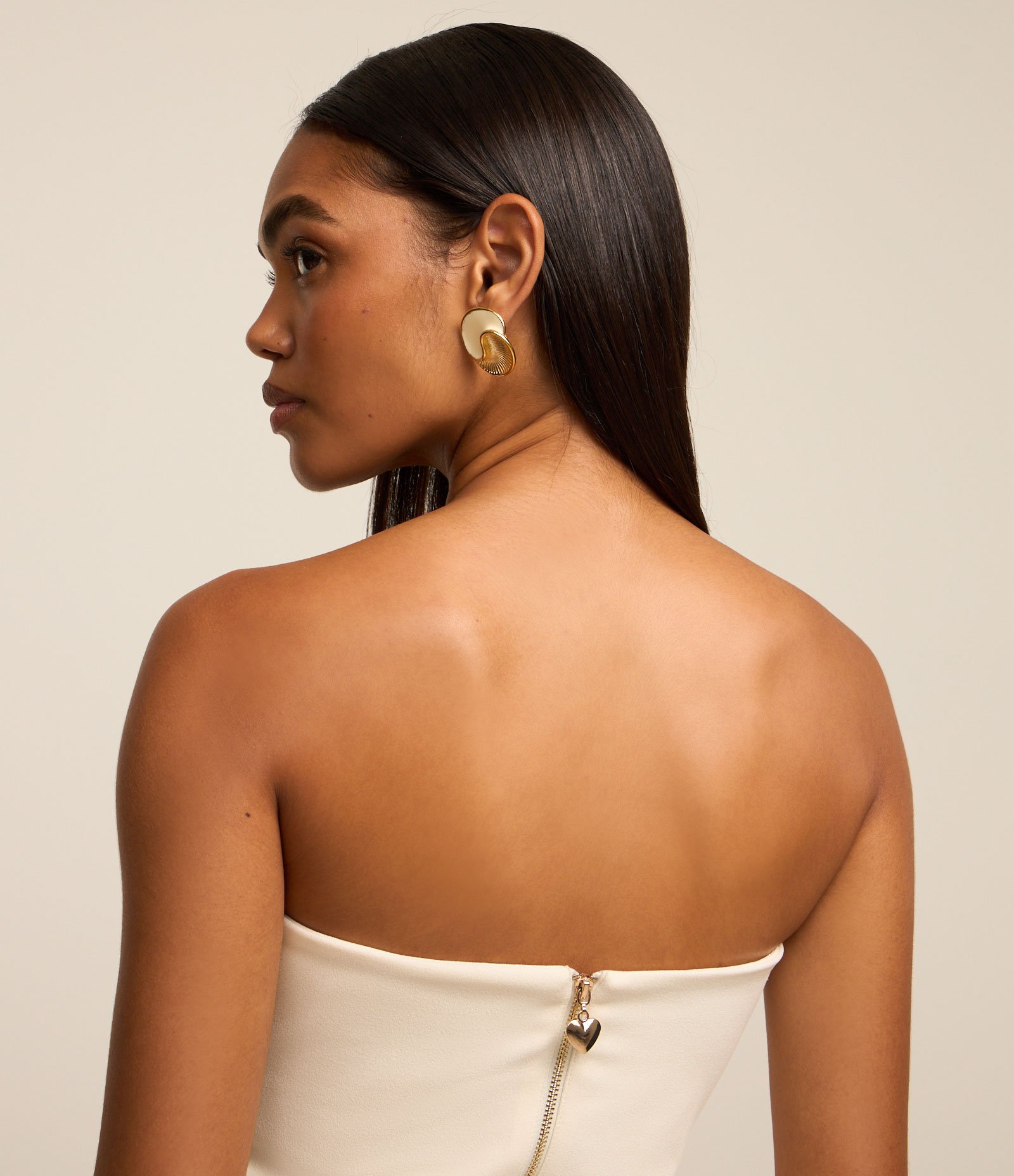 Blusa Tomara Que Caia com Zíper de Coração Branco 3