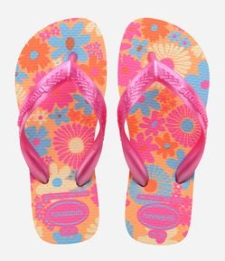 Chinelo Infantil com Estampa Floral Havaianas - Tam 23 ao 36