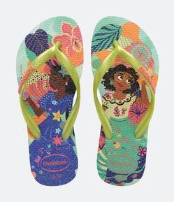 Chinelo Slim Infantil com Estampa de Princesas Havaianas - Tam 23 ao 36