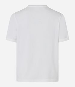 Blusa em Viscose com Decote V e Corações Metalizados