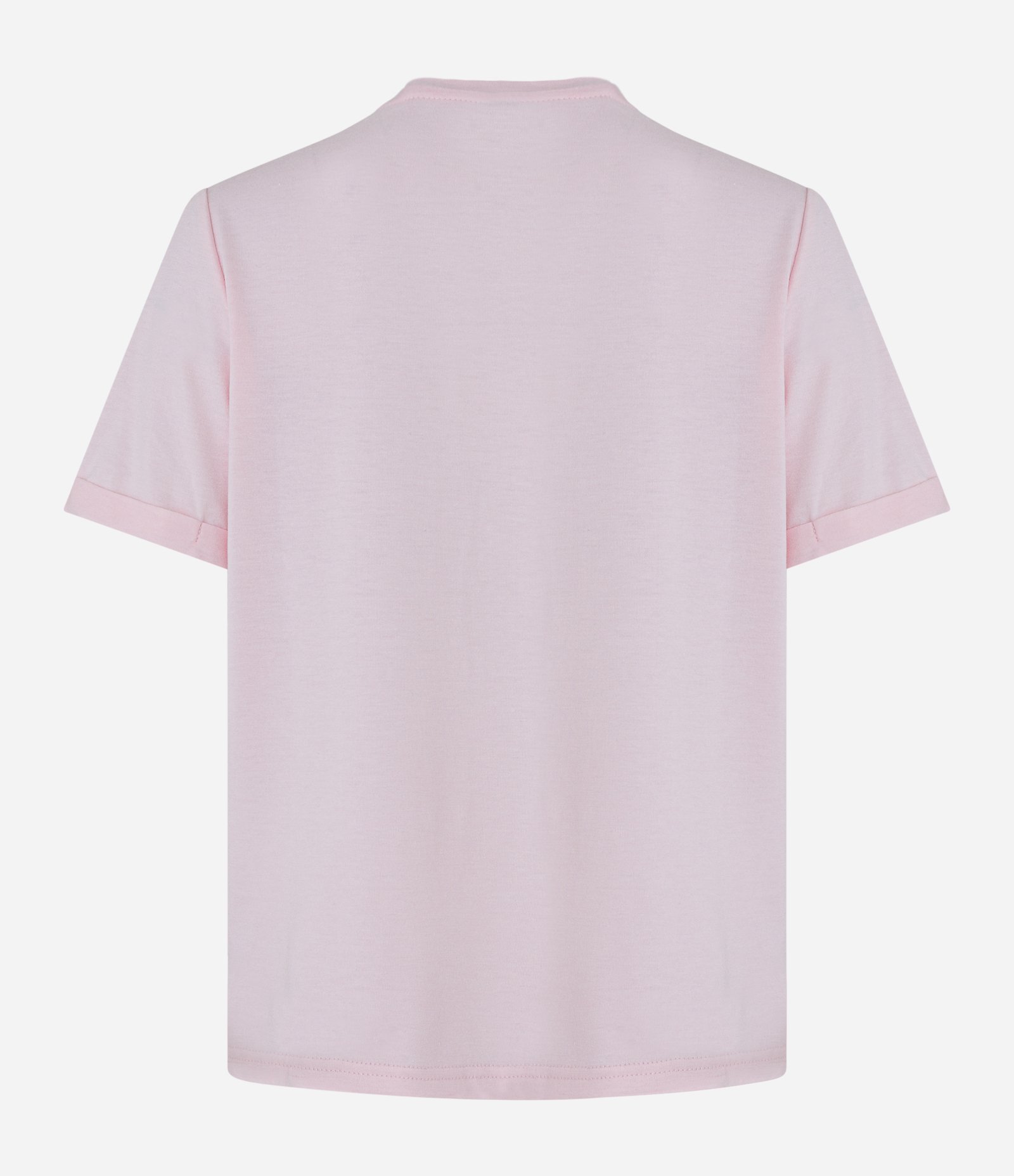 Blusa em Viscose com Decote V e Corações Metalizados Rosa Claro 6