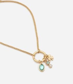 Pulseira Ajustável em Metal com Pingentes de Sorte