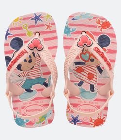 Chinelo Infantil com Elástico e Estampa Disney Havaianas - Tam 17 ao 26