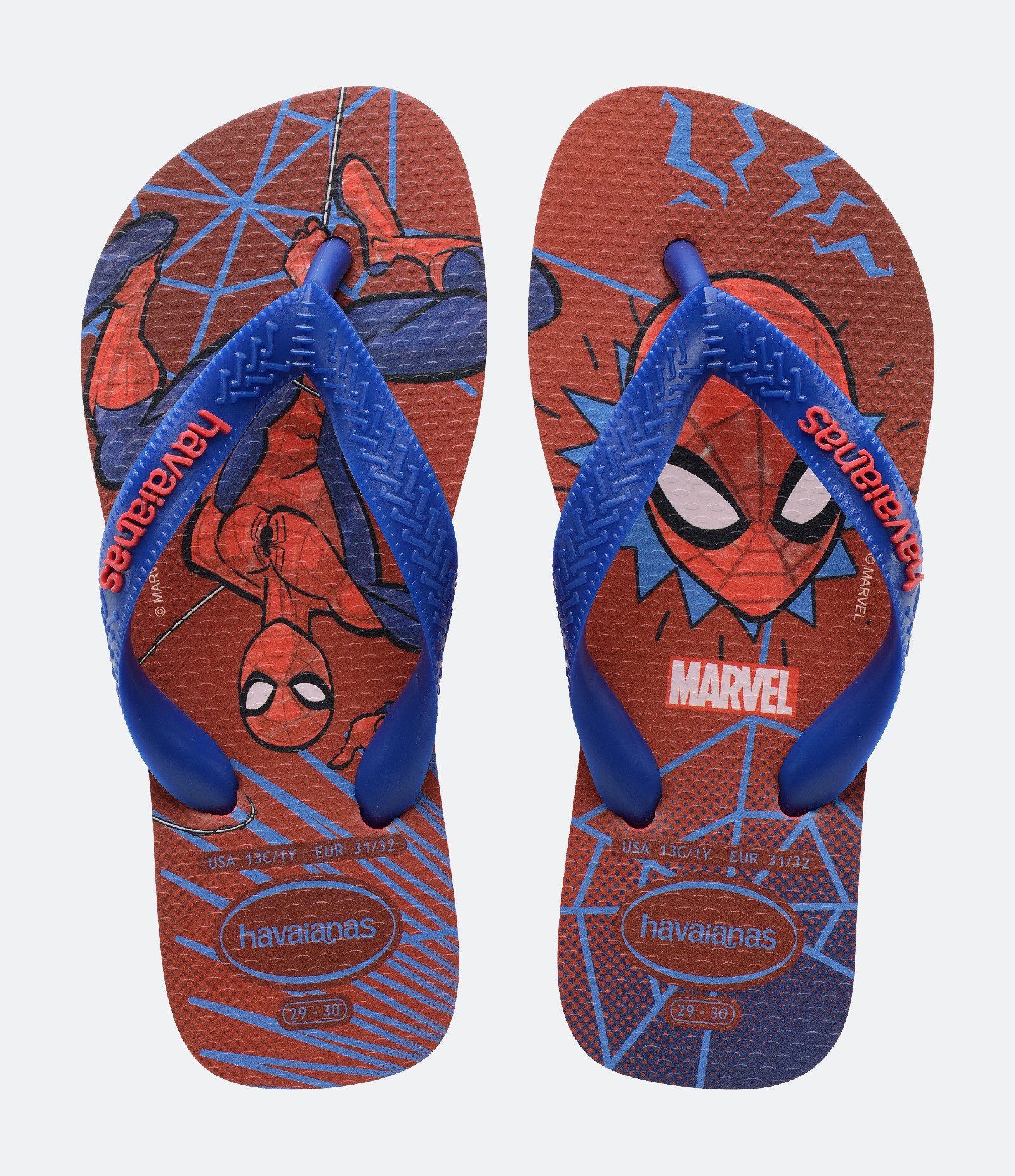 Chinelo Infantil Top com Estampa da Marvel II Havaianas - Tam 23 ao 36 Vermelho 1