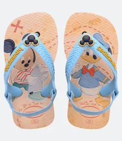 Chinelo Infantil com Elástico e Estampa Disney Havaianas - Tam 17 ao 26