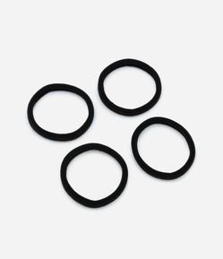 Kit 04 Elásticos de Cabelo Seamless Para Cabelos Volumosos