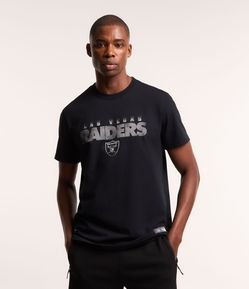 Camiseta Comfort em Algodão Estampa NFL Raiders