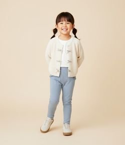 Calça Jegging Infantil com Babadinhos no Bolso - Tam 1 a 5 Anos