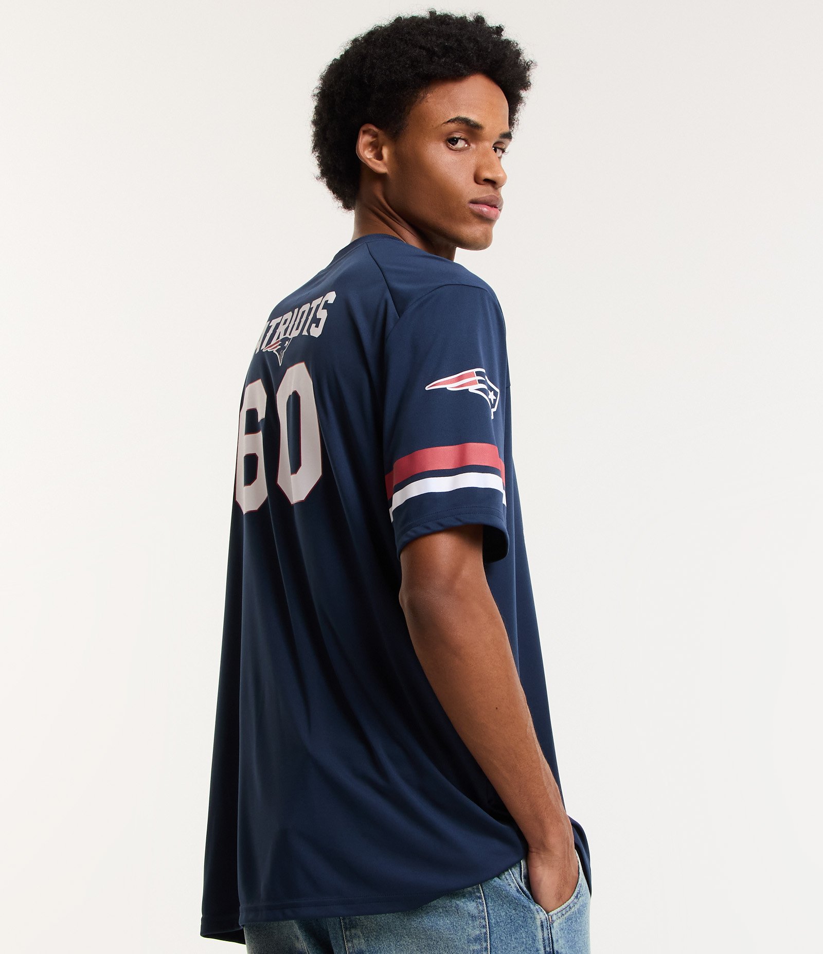 Camiseta Sportcore Futebol Americano NFL Patriots Azul Marinho 3