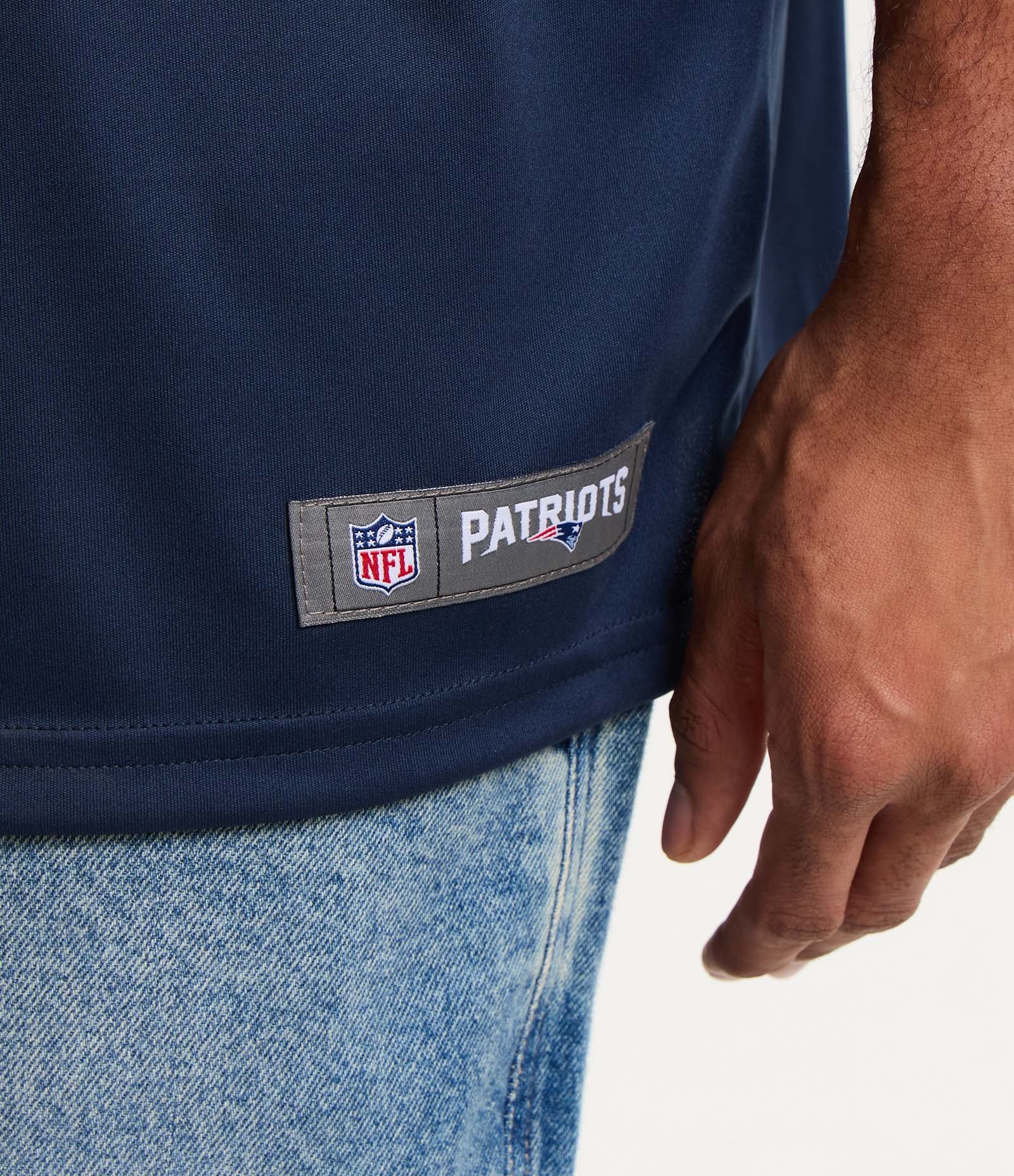 Camiseta Sportcore Futebol Americano NFL Patriots Azul Marinho 6