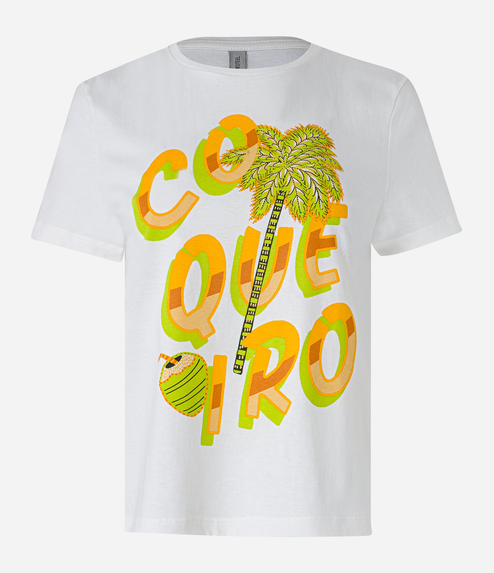 Blusa em Algodão com Estampa de Coqueiro Branco Neve 5
