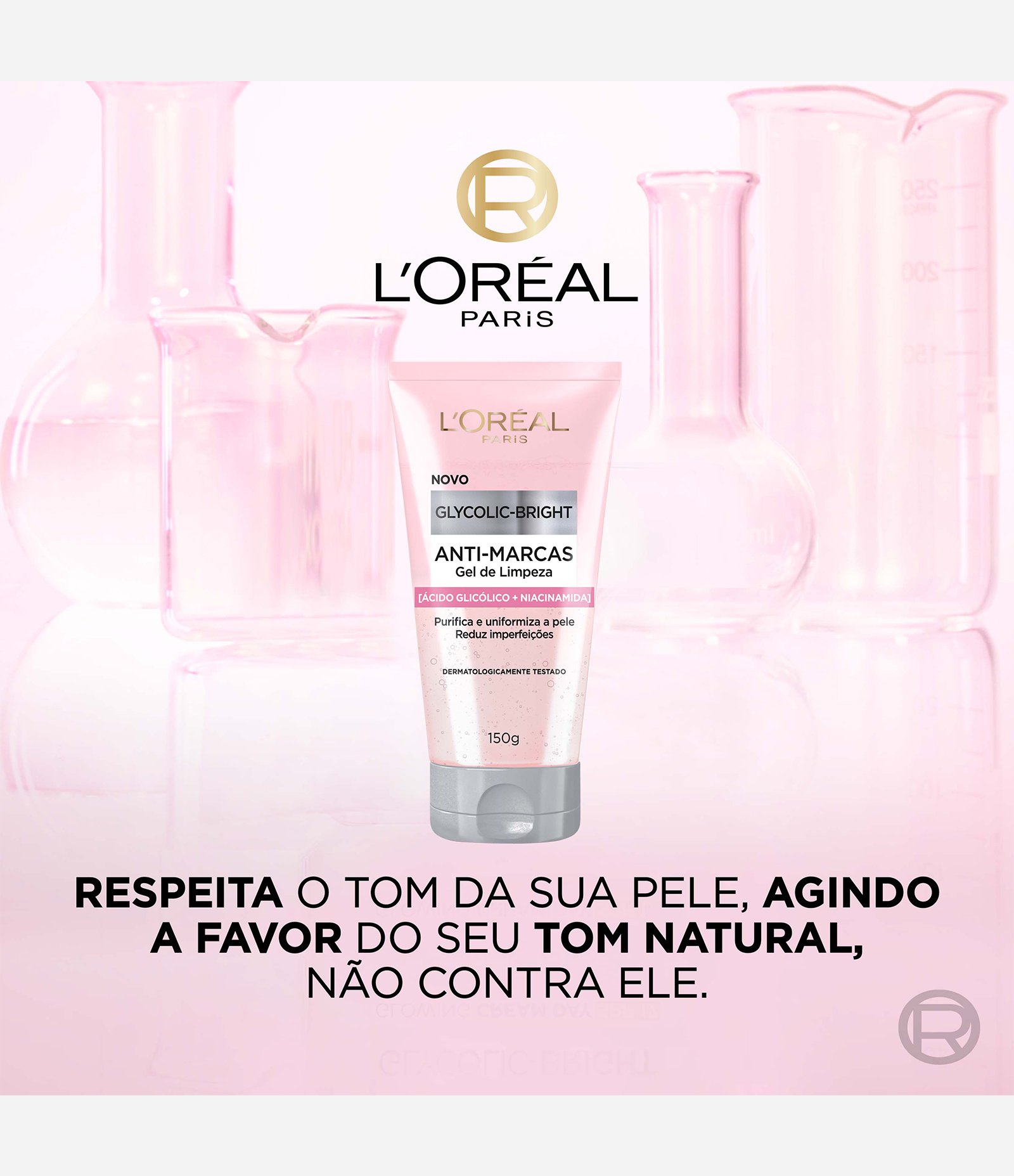 Gel de Limpeza Facial Glycolic Bright L'Oréal Paris  150g 6