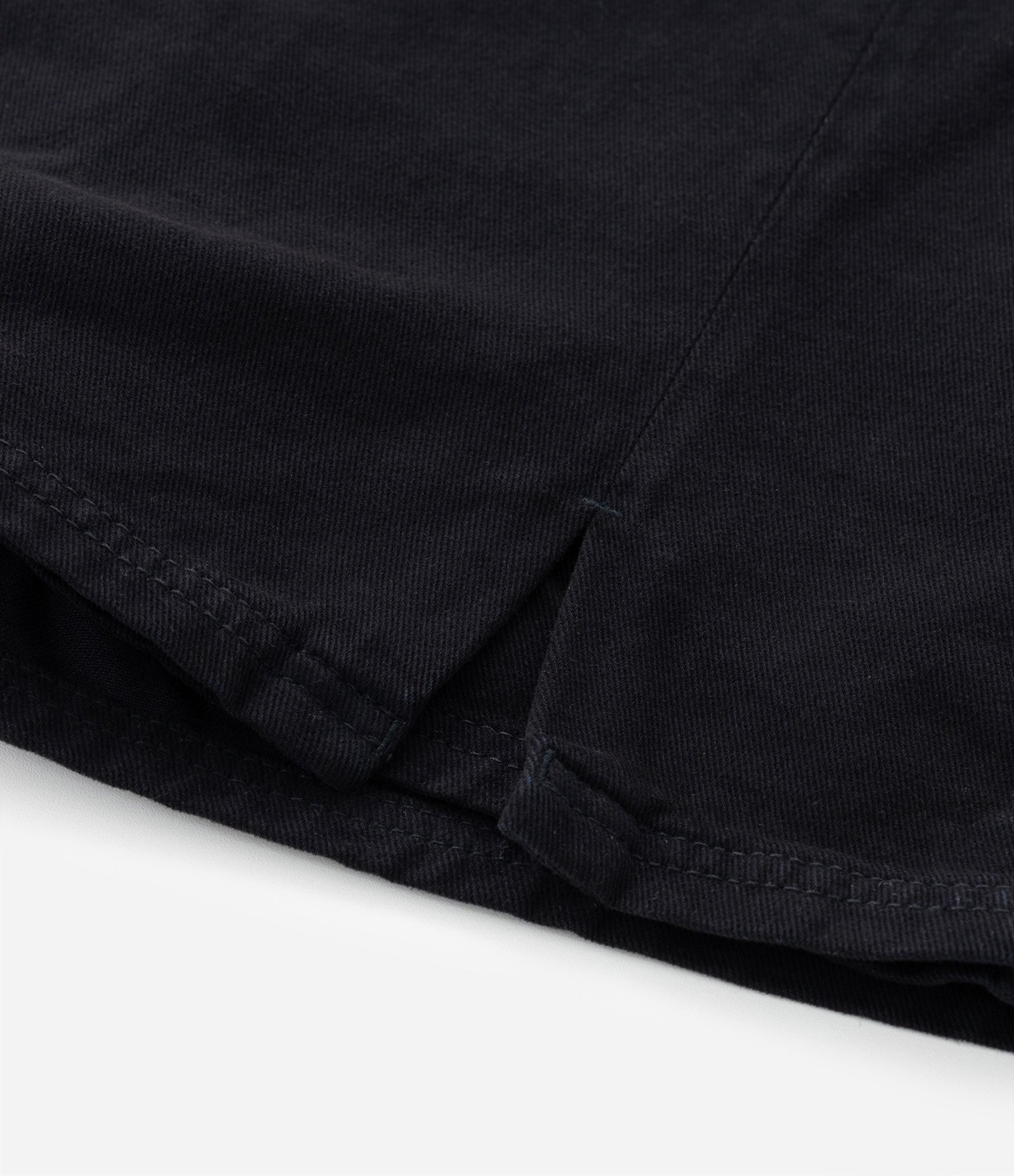 Short Saia Infantil em Jeans com Fendinha - Tam 5 a 14 Anos Preto 3