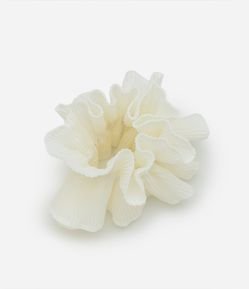 Scrunchie Duplo Grande com Efeito Plissado