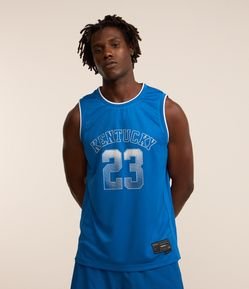 Regata Basquete Esportiva com Tecnologia Dry e Estampa Kentucky 23