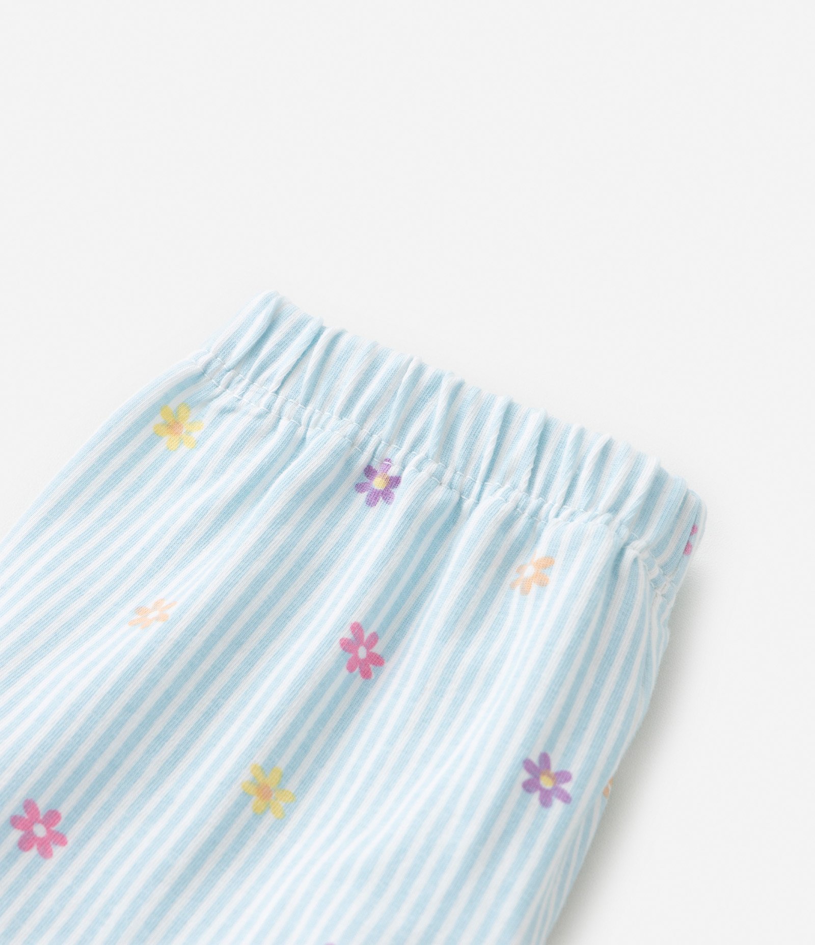 Conjunto Infantil com Babadinho e Lacinhos Aplicados - Tam 0 a 18 meses Azul 4