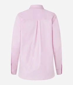 Camisa em Tricoline com Abotoamento e Punho Largo