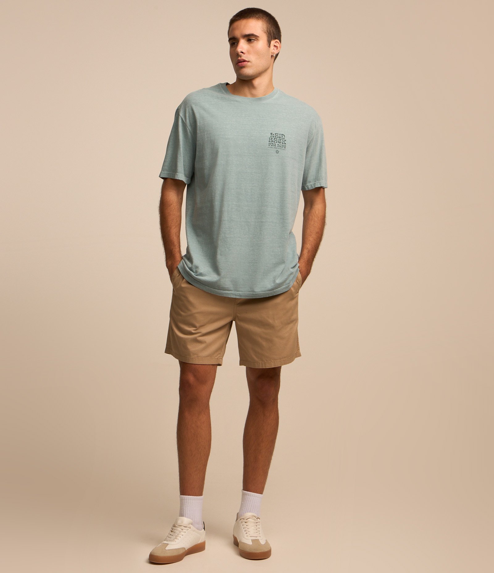 Camiseta Relaxed com Estampa Lettering Azul 2