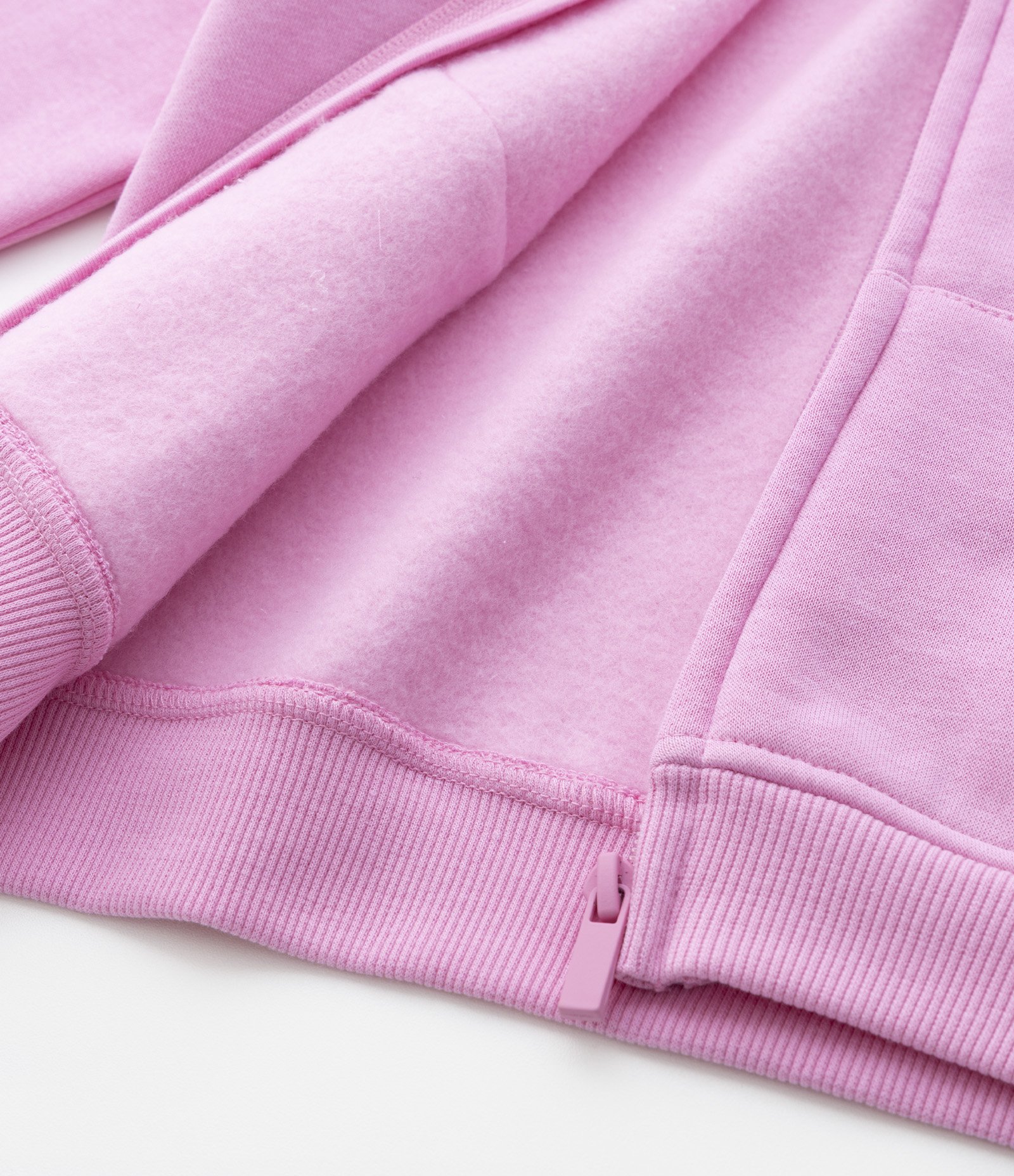 Jaqueta Infantil em Moletom Quentinho com Capuz - Tam 1 a 5 Anos Rosa 4